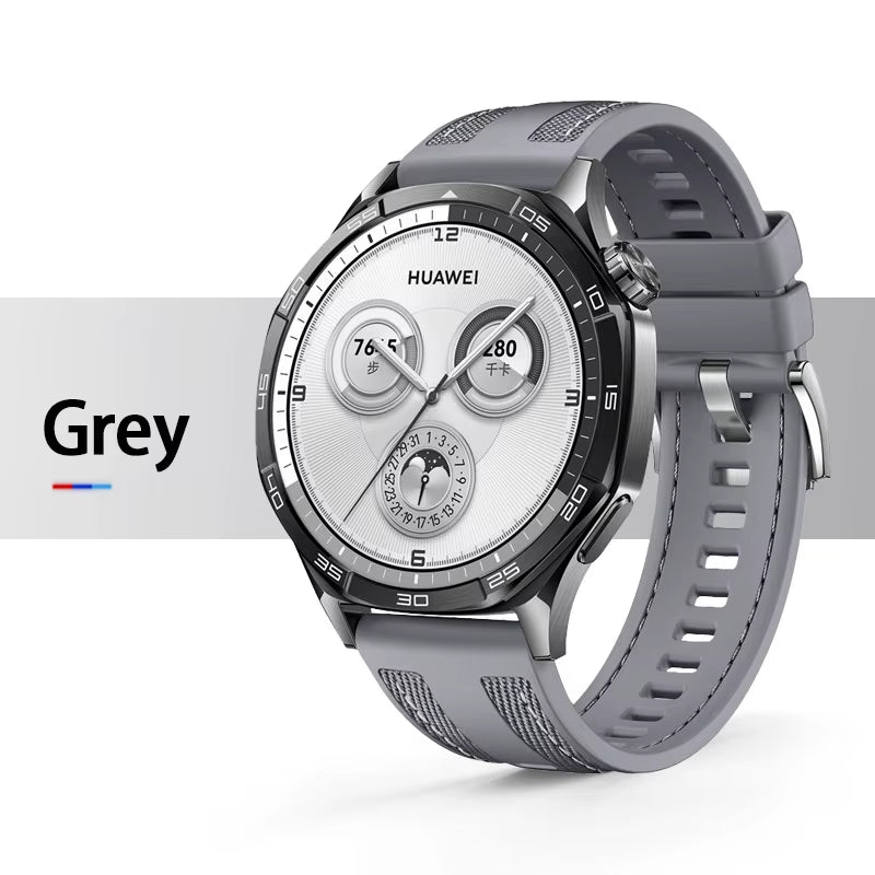 Official 22Mm Nylon Strap for  WATCH GT 5 4 46Mm/Watch 4 5 Pro GT 3 2 Pro 46 Mm Composite Silicone Band Bracelet